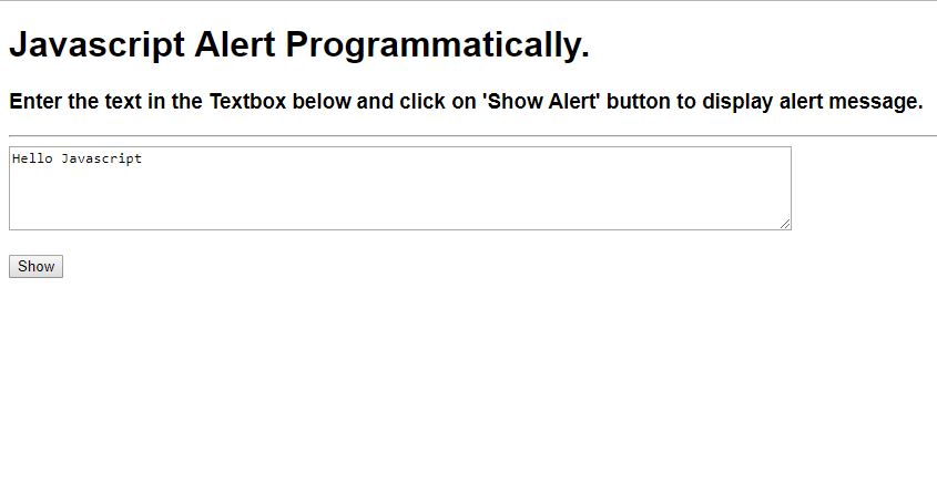 33 Alert In Javascript On Button Click