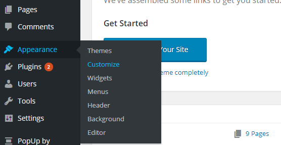 WordPress - Add Icon to your Site Blog 01