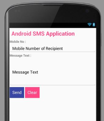 Android Send SMS Programmatically with Permissions 01