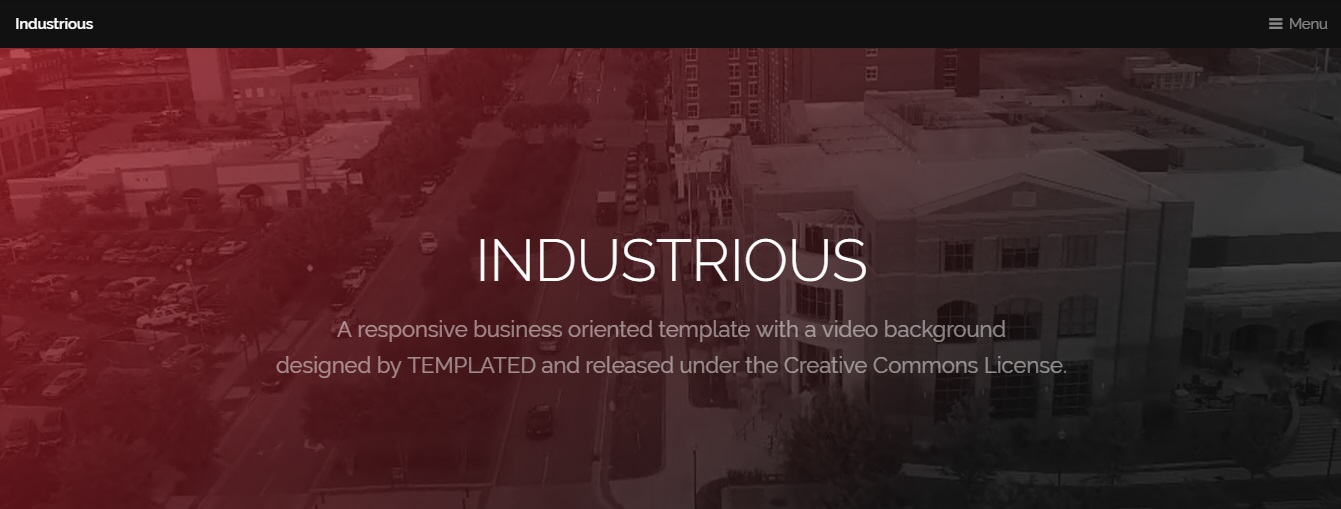 free css templates download industrious theme