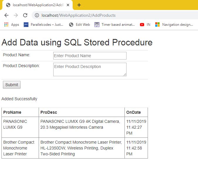 ASP.NET - Stored Procedure. How to use SQL Stored Procedures