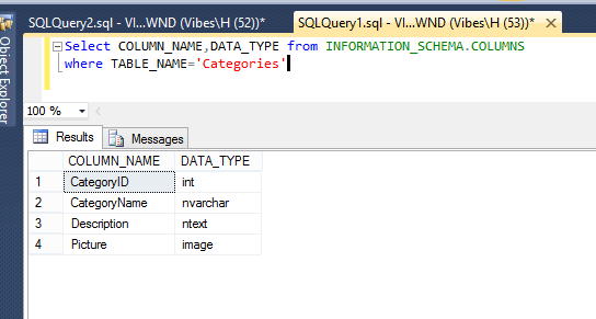 rod desk Good luck SQL Server - How to get all Column names of a table - ParallelCodes