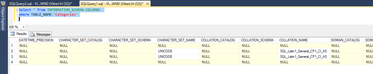 Weerkaatsing Dressoir gaan beslissen SQL Server - How to get all Column names of a table - ParallelCodes