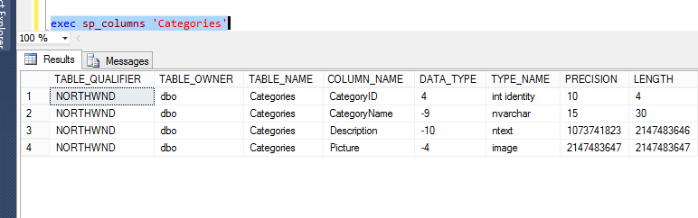 SQL Server How To Get All Column Names Of A Table ParallelCodes