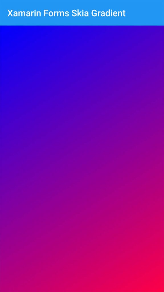 Xamarin Forms SkiaSharp Gradient Background