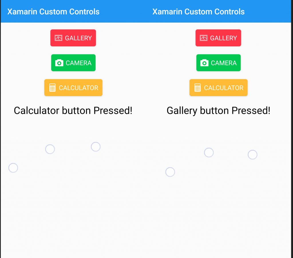 Xamarin Forms Custom Controls Custom Button with Icons