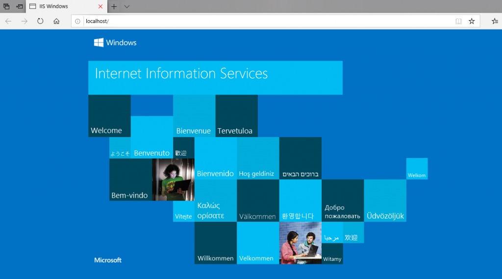 windows activate iis manager homepage