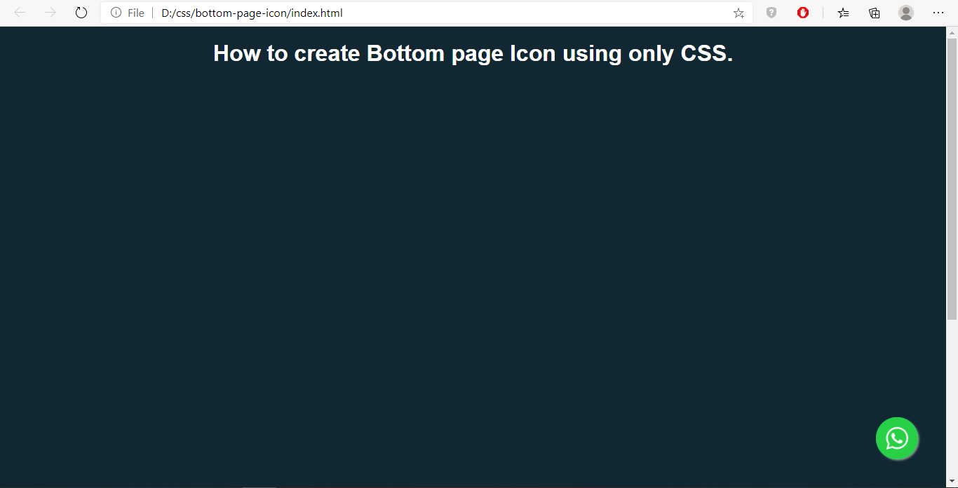 css-bottom-page-icon-circle-button-sample