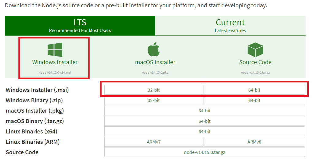 node-js-windows-install-setup-installer