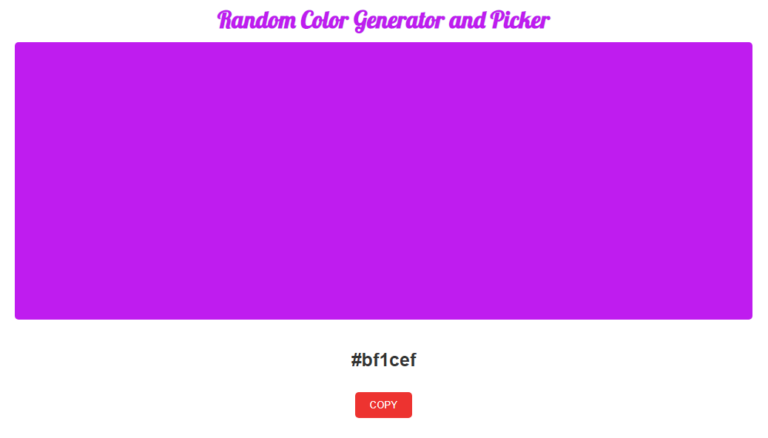 random color picker